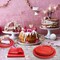 Red Party Supplies Set Include Red Paper Plates and Napkins party supplies,Severs 25 Guests Red Dessert Plates